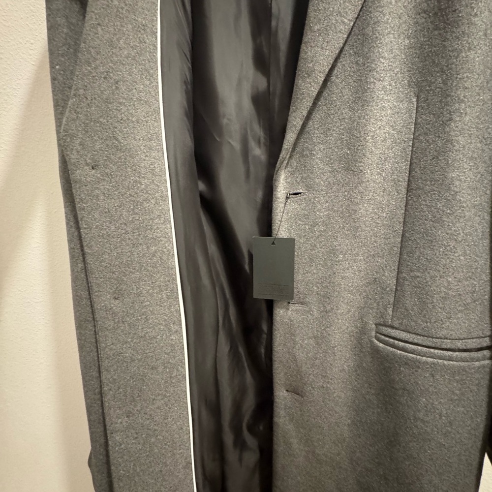 Gray Wool Blend Coat ASOS - Picture 5 of 8